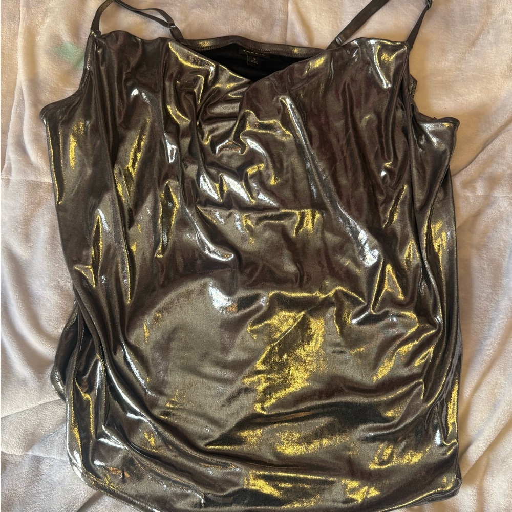 torrid Shimmery Metallic Cowl Neck Camisole